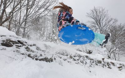 Tempête de neige en haute mer