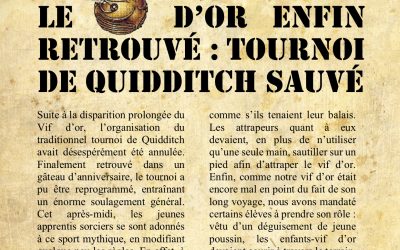 La gazette du sorcier: Vendredi 19 octobre 18